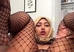 Paki desi hijabi fingering hendes røv